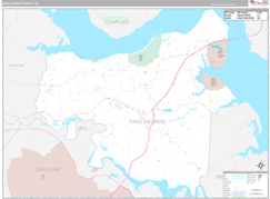 King George County, VA Digital Map Premium Style